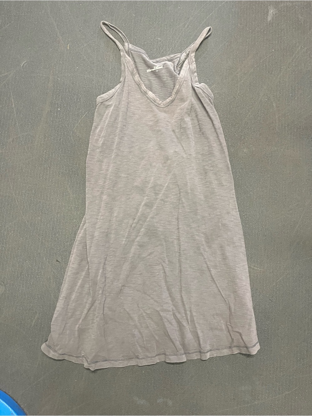 Gray Racerback Slip Dress